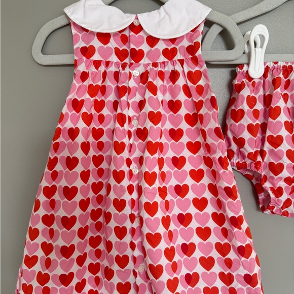 Jacadi Three Piece Heart Dress Cardigan Set - Picture 5 of 6